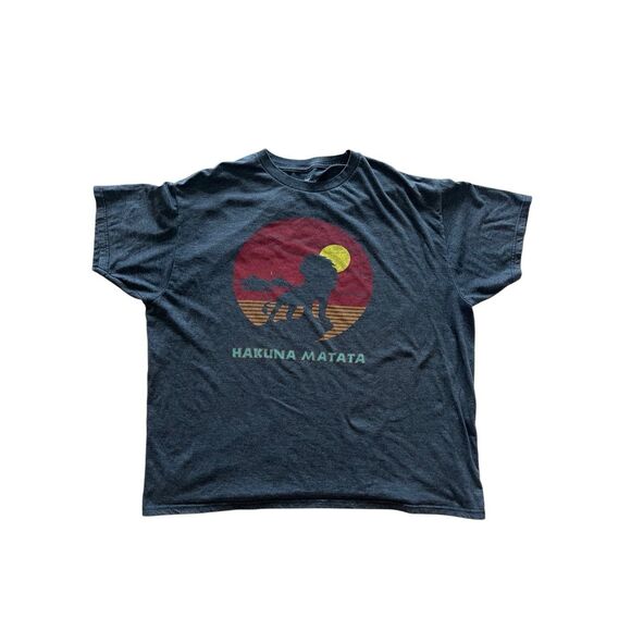 Disney’s the Lion King Simba Hakuna Matata Adult Graphic Men’s Unisex Shirt 2XL - Picture 1 of 4
